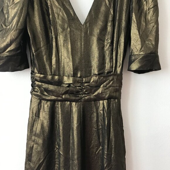 One Teaspoon Sofia Bronze Metallic Jumpsuit - Picture 5 of 8